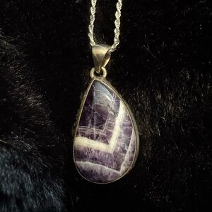 Chevron Dream Amethyst Pendant